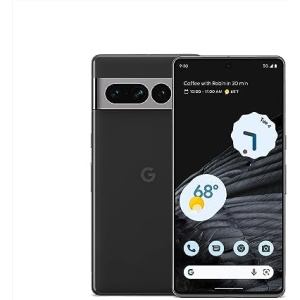 Google Pixel 7 Pro - 5G Android Phone - Unlocked Smartphone with Telephoto/Wide Angle Lens, and 24-Hour Battery - 128GB - Obsidian