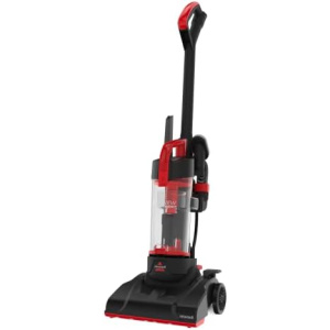 BISSELL CleanView Compact Upright Vacuum, Fits In Dorm Rooms & Apartments, Lightweight with Powerful Suction and Removable Extension Wand, 3508, Red,black
