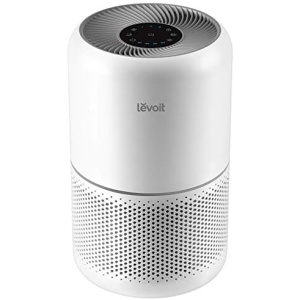 LEVOIT Air Purifier for Home Allergies Pets Hair in Bedroom, Covers Up to 1095 Sq.Foot Powered by 45W High Torque Motor, 3-in-1 Filter, Remove Dust Smoke Pollutants Odor, Core 300, White