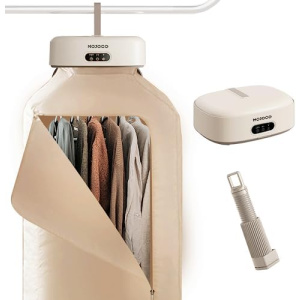Mojoco Electric Portable Clothes Dryer - 600W Mini Clothes Dryer for Apartment, Dorm, RV - Quick and Easy to Use Mini Portable Dryer Machine with Dryer Bag for Light Clothes, Underwear, Baby Clothes