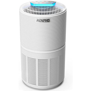 RENPHO Large Room Air Purifiers for Home, HEPA Filter Air Purifiers with 24dB Quiet 5-Stage Filtration for Allergies Dust, Smoke, Pet, Dander, Pollen, Air Cleaner for Living Room Bedroom Office