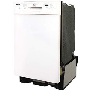 SPT SD-9254W 18″ Wide Built-In Dishwasher w/Heated Drying, ENERGY STAR, 6 Wash Programs, 8 Place Settings and Stainless Steel Tub – White