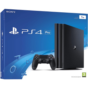 Sony PlayStation 4 Pro w/ Accessories, 1TB HDD, CUH-7215B - Jet Black (Renewed)
