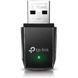 TP-Link AC1300 USB WiFi Adapter(Archer T3U)- 2.4G/5G Dual Band Wireless Network Adapter for PC Desktop, MU-MIMO WiFi Dongle, USB 3.0, Supports Windows 11, 10, 8.1, 8, 7, XP/Mac OS X 10.9-10.14