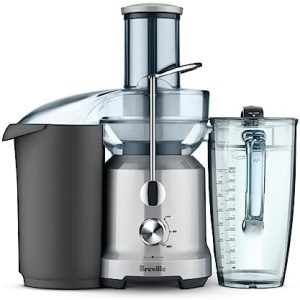 Breville RM-BJE430SIL Juicer Machine, Brushed Stainless Steel (Renewed)