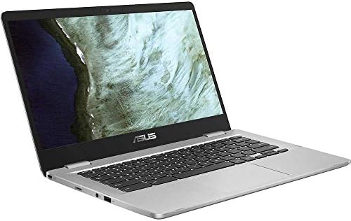 ASUS C423NA Chromebook 14" HD Laptop (Intel Dual Core Celeron ASUS C423NA Chromebook 14" HD Laptop (Intel Dual Core Celeron Processor N3350, 4GB DDR4 RAM, 64GB SSD) Webcam, WiFi, Bluetooth, Type-C, Google Chrome OS - Silver (Renewed)