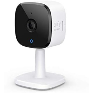 eufy Security 2K Indoor Cam, Plug-in Security Indoor Camera with Wi-Fi, IP Camera,Human and Pet AI, Works with Voice Assistants, Night Vision, Two-Way Audio, HomeBase Not Required (Renewed)