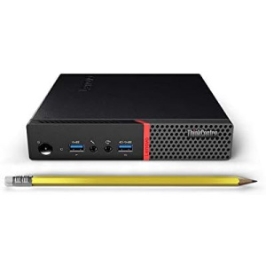 Lenovo ThinkCentre M700, 6th Generation Tiny Business Computer Micro PC (Intel Quad Core i3-6100T, 8GB Ram, 120GB Solid State SSD, WiFi, VGA) Win 10 Pro) (Renewed)