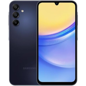 SAMSUNG Galaxy A15 5G (128GB, 2024) 6.5" 90Hz AMOLED, 50MP Camera, 4G Volte (Fully Unlocked International Model for AT&T, T-Mobile, Verizon, Global) A156U (Blue Black) (Renewed)