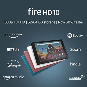 Fire HD 10 Tablet (10.1" 1080p full HD display, 32 GB) – Black (2019 Release)