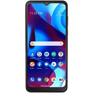 TracFone Moto g Pure (2021), 32GB, Blue - Prepaid Smartphone (Locked/Renewed)
