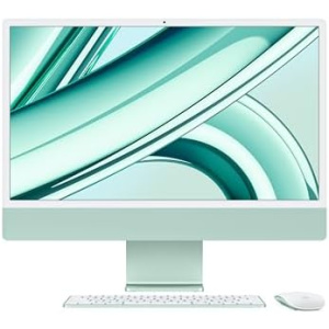 Apple 2023 iMac All-in-One Desktop Computer with M3 chip: 8-core CPU, 10-core GPU, 24-inch Retina Display, 8GB Unified Memory, 256GB SSD Storage, Matching Accessories. Works with iPhone/iPad; Green