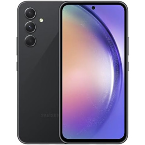 SAMSUNG Galaxy A54 5G | 128GB | 6.4” Fluid Display Screen | Hi Res Camera | 5,000 mAH huge Battery| US Version | 2023 Model | Unlocked Android Smartphone | Awesome Black (Renewed)