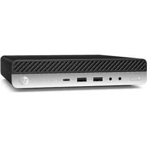 HP EliteDesk 800 G4 Mini Tiny Business PC, Intel Hexa-Core i5-8500T up to 3.5GHz, 16GB DDR4 RAM, 256GB NVMe SSD, Dual Monitor Support, WiFi, Bluetooth, HDMI, DisplayPort, Win11 Pro 64-bit (Renewed)