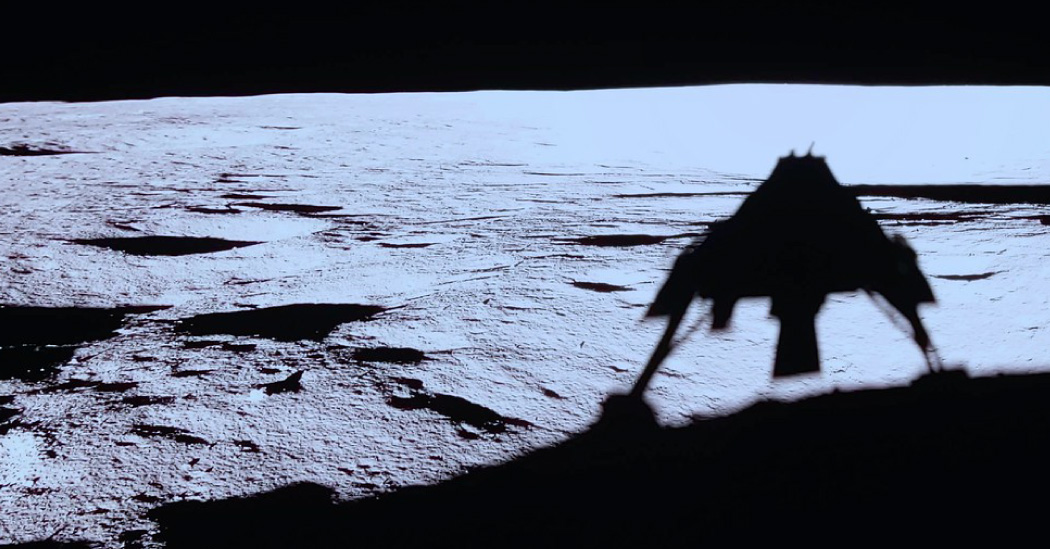 A Lunar Lander’s Busy Day: Eclipse Photos and Rock Collecting