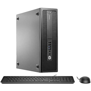 HP Custom Built RGB Lights PC with 24 Inch Monitor ProDesk Desktop Computer Intel Core i5 6500 Quad-Core Processor GeForce 1030 2GB 16GB RAM 256GB SSD Win 10 Pro Gaming Keyboard & Mouse (Renewed)