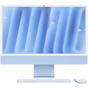 Apple 2024 iMac All-in-One Desktop Computer with M4 chip with 10-core CPU and 10-core GPU: Built for Apple Intelligence, 24-inch Retina Display, 24GB Unified Memory, 512GB SSD Storage; Blue
