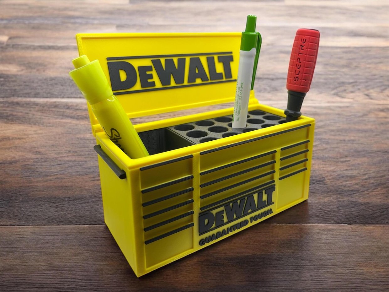 Mini Tool Cabinet Pen Caddy